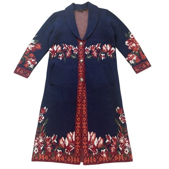 MAXSPORT Duster Cardigan Sweater NWOT Size Medium - Picture 5 of 13